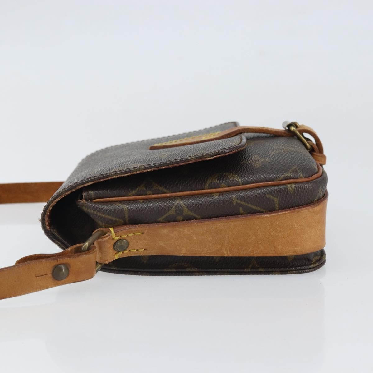 Louis Vuitton Cartouchiere Handbag Brown Canvas Fair condition - Model View