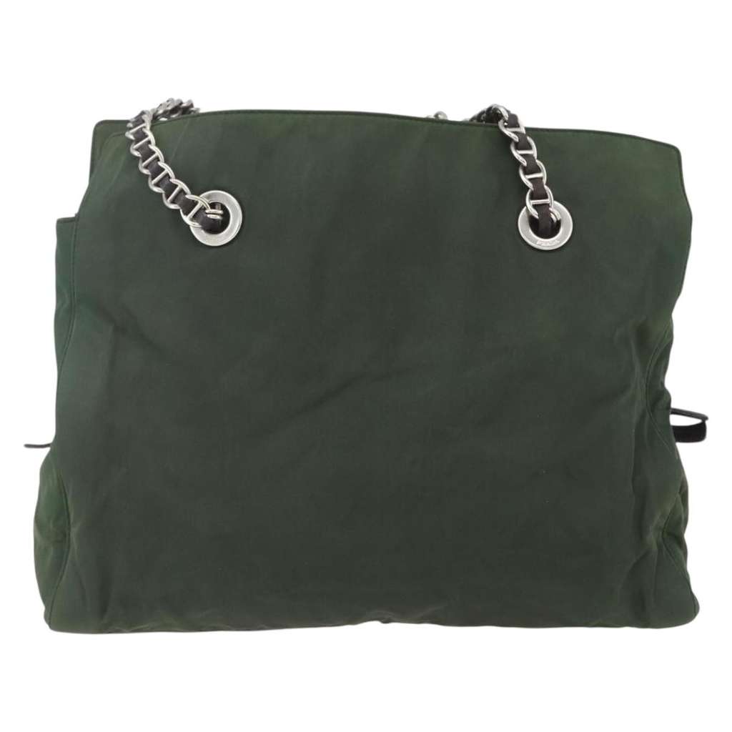 Prada Re-Edition 1995 Chain Tote Khaki Good condition - Back View
