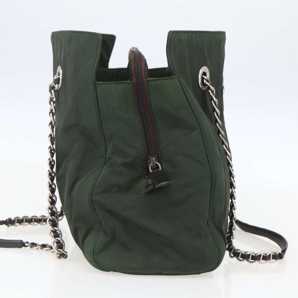Prada Re-Edition 1995 Chain Tote Khaki Good condition - Inside View