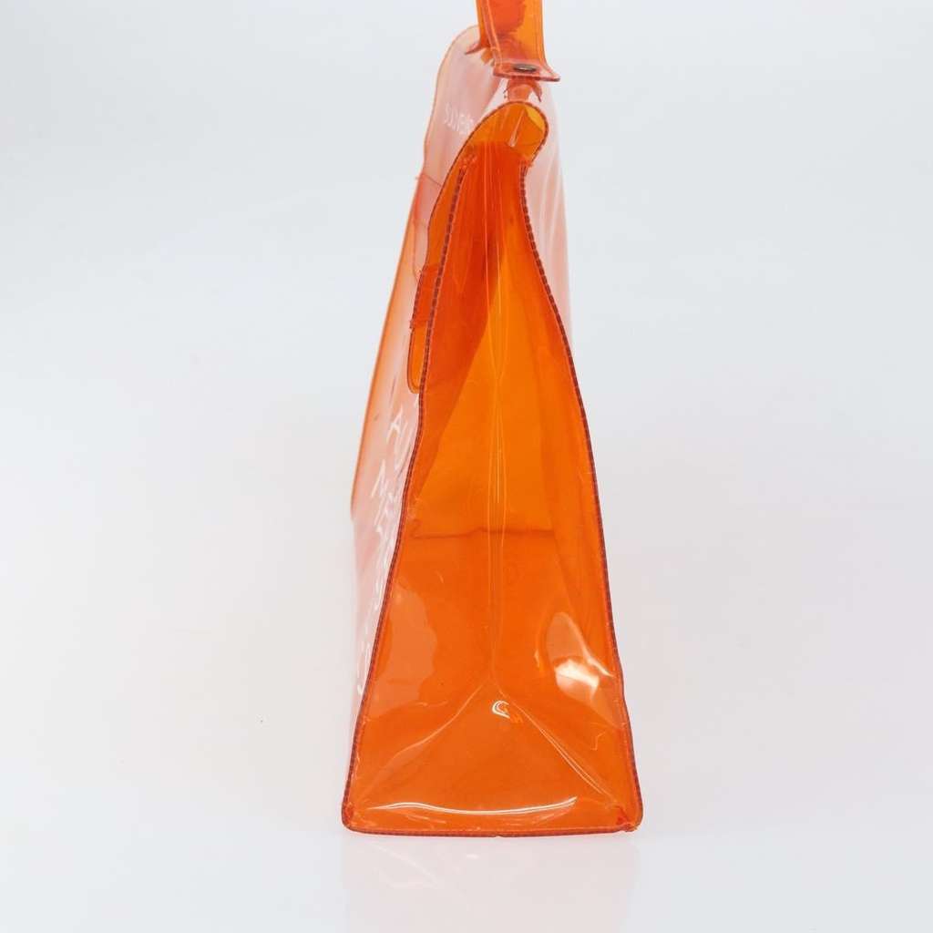 Hermès Kelly Handbag Orange Plastic Good condition - Model View