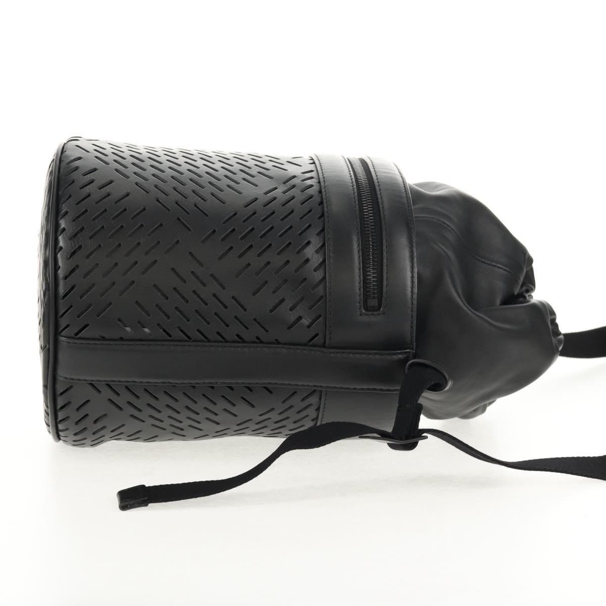 Bottega Veneta Paper Bucket Bag Black Leather Good condition - Model View