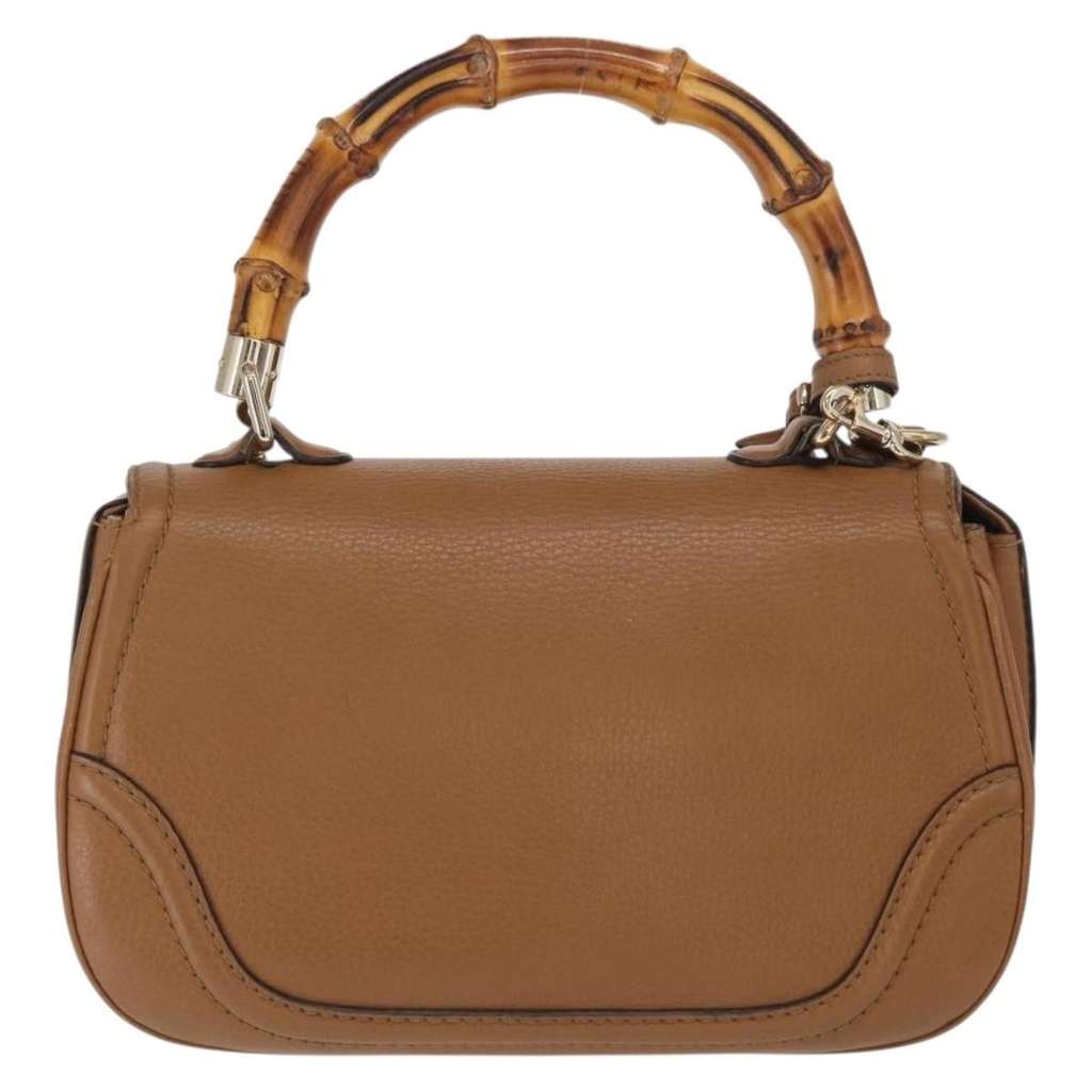 Gucci New Bamboo 1921 Top Handle Bag Brown Leather Good condition - Back View