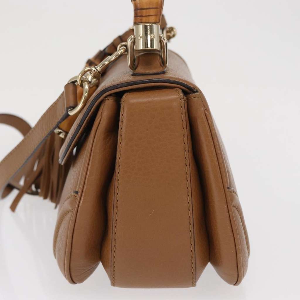 Gucci New Bamboo 1921 Top Handle Bag Brown Leather Good condition - Inside View