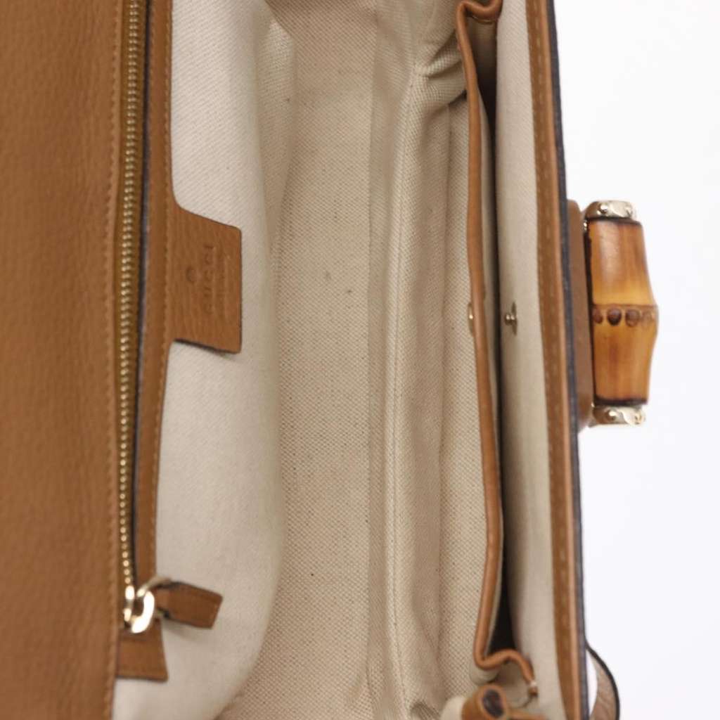 Gucci New Bamboo 1921 Top Handle Bag Brown Leather Good condition - Box View