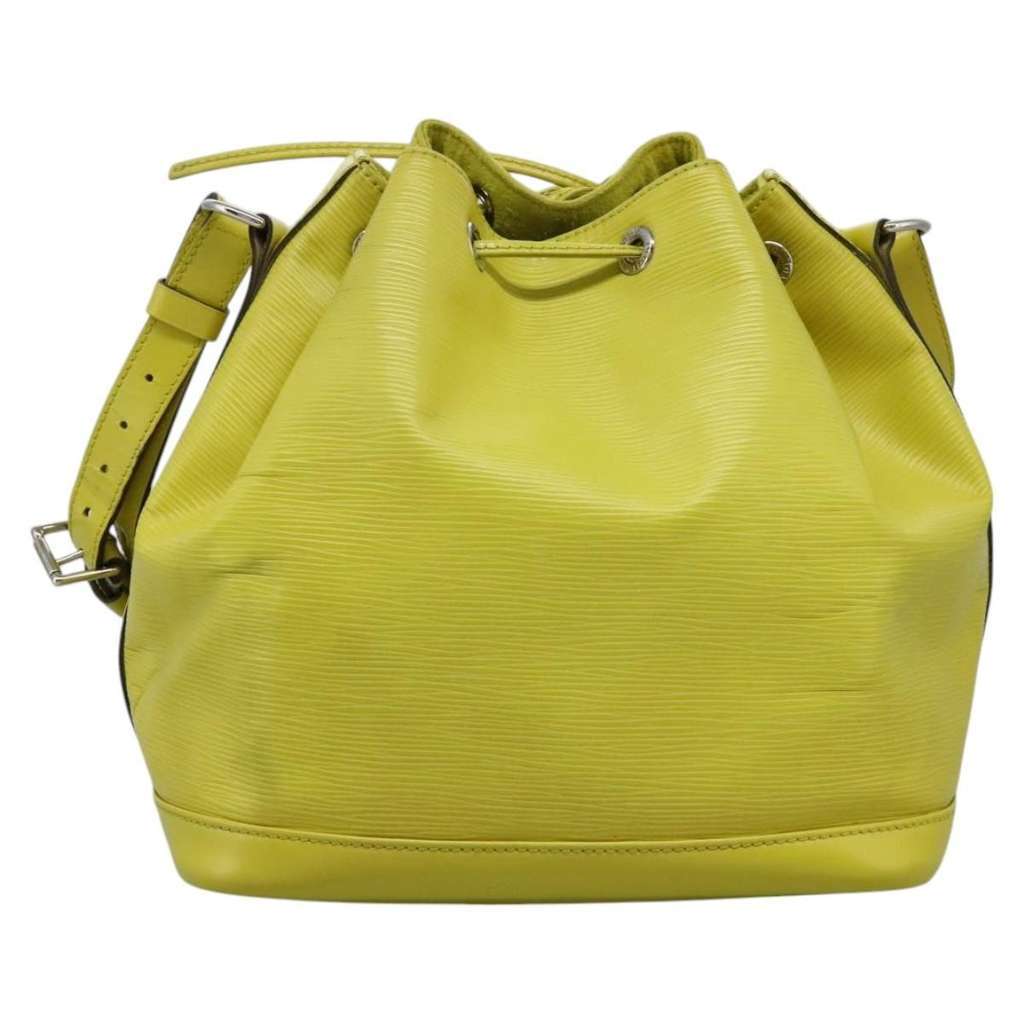 Louis Vuitton Petit Noe Handbag Green Leather Good condition - Back View