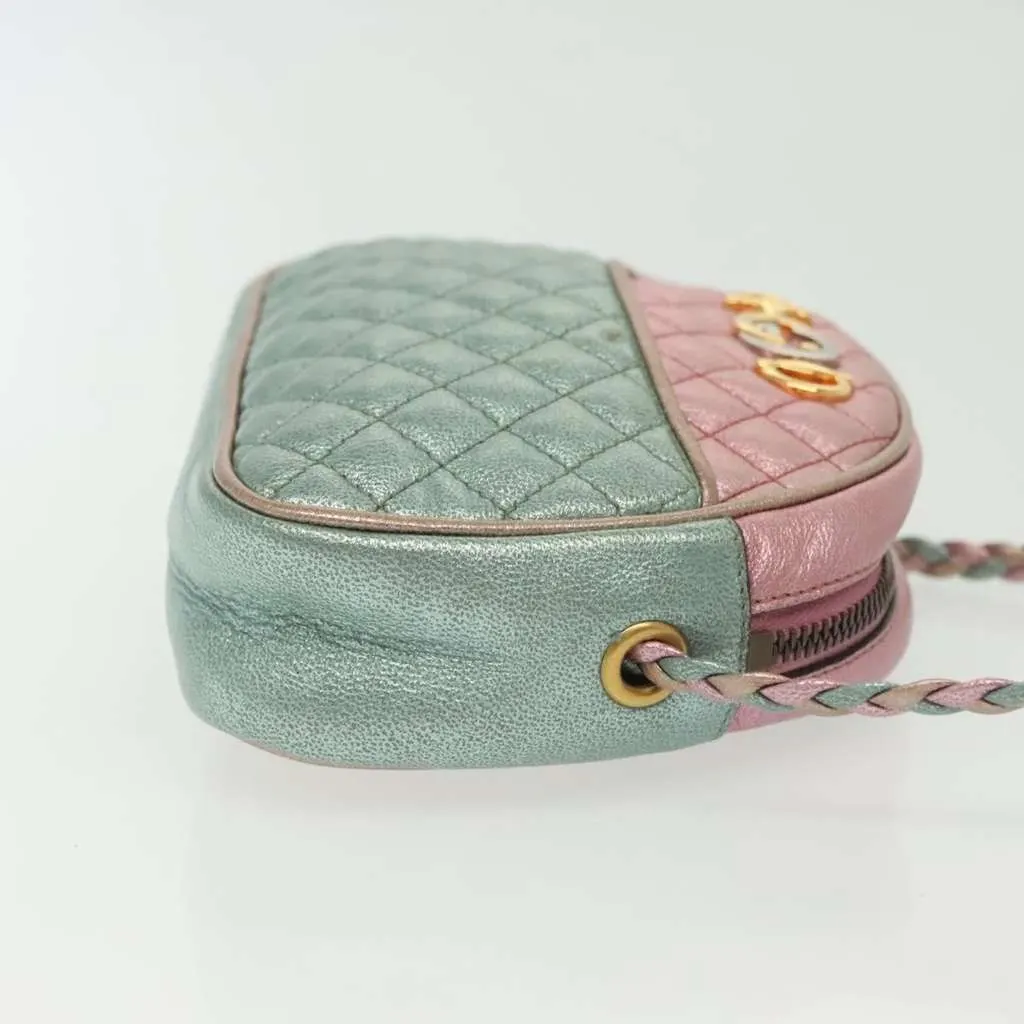 Gucci Trapuntata Camera Shoulder Bag Grey Leather Good - Inside View