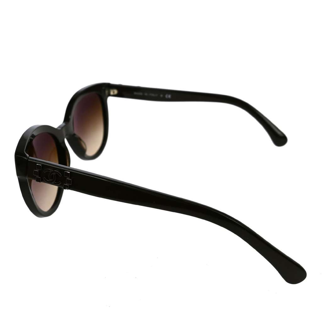 Chanel CHANEL Logo Sunglasses Eye Wear Brown Plastic Good condition - Back View