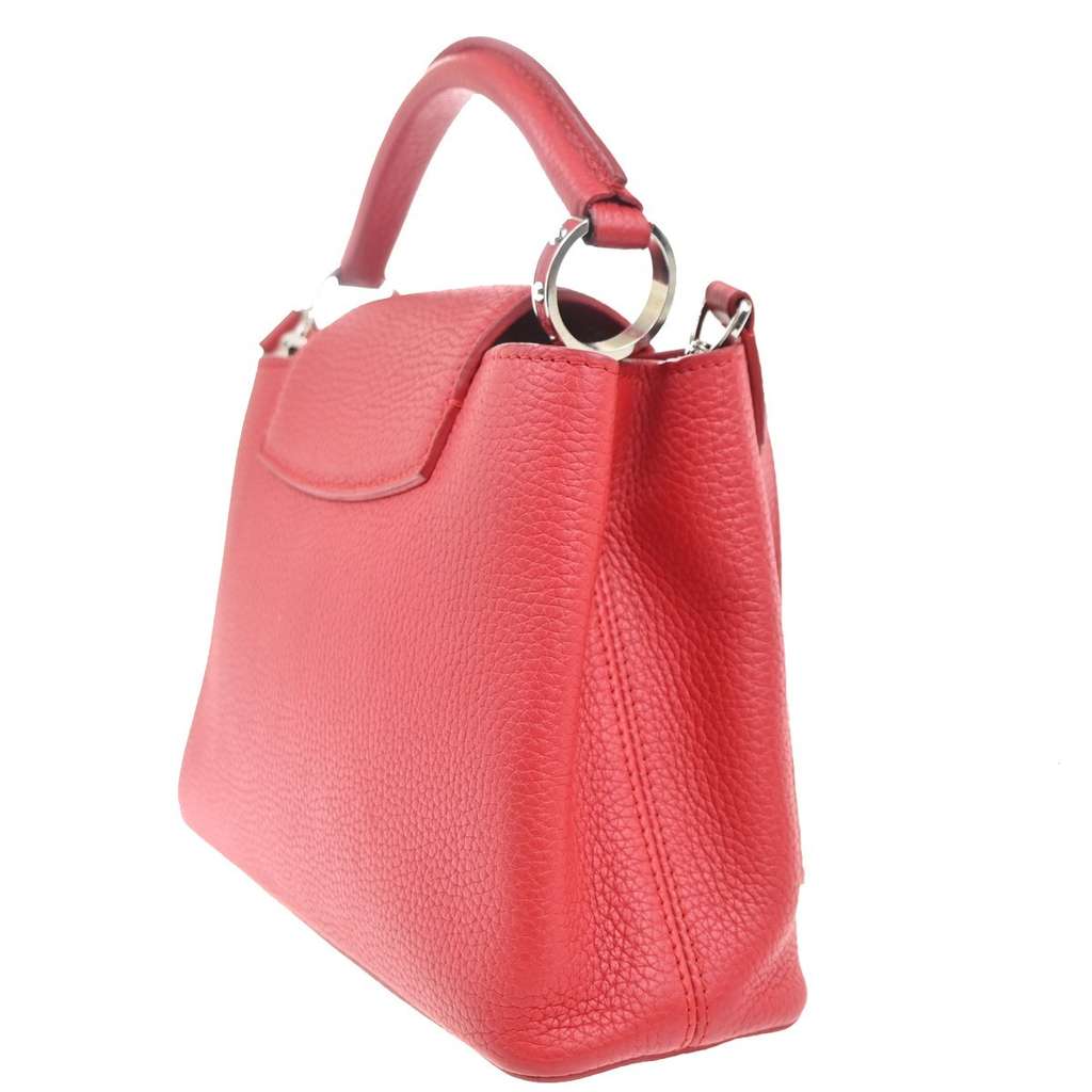 Louis Vuitton Capucines Bag Red Leather Good condition - Model View