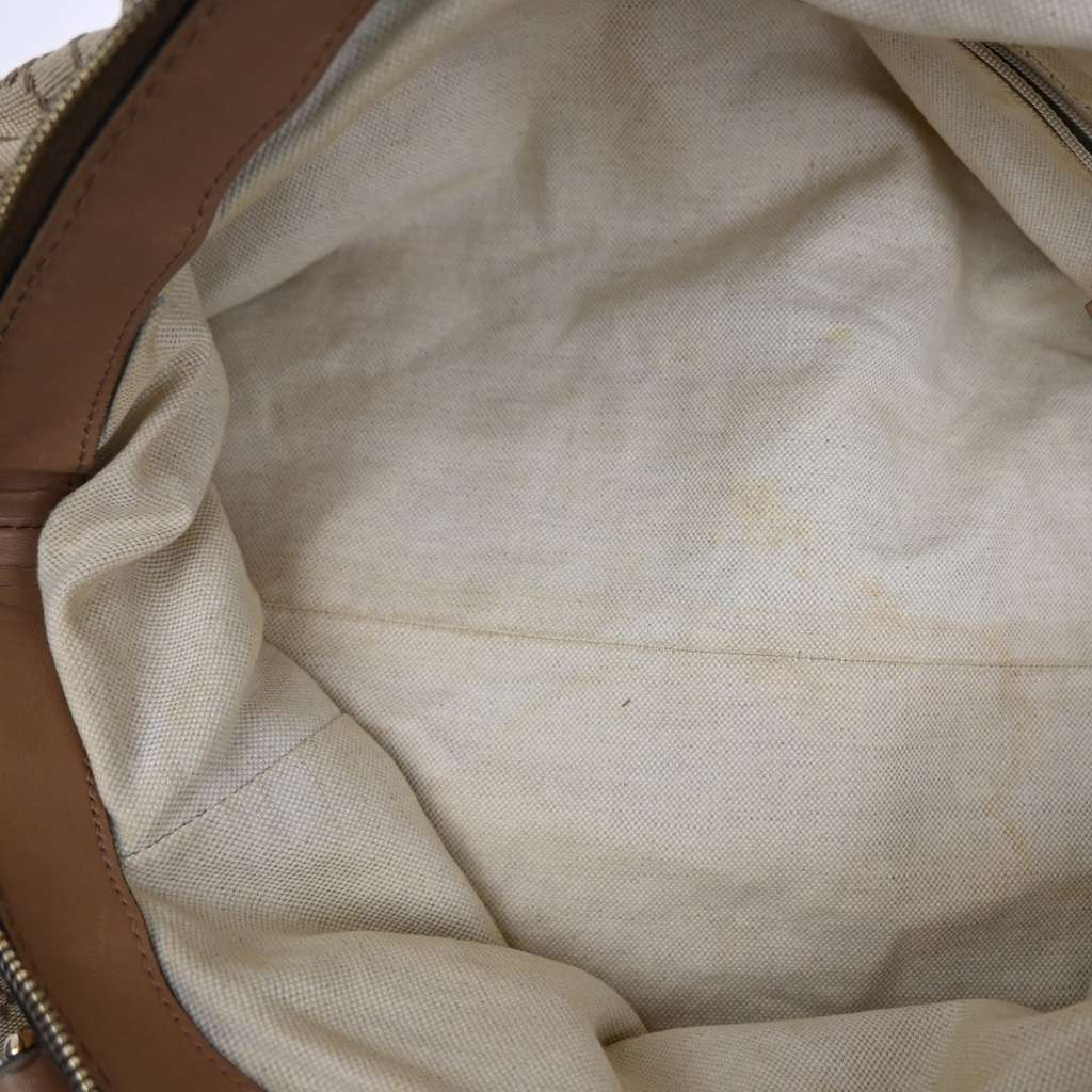 Gucci Sukey Convertible Boston Bag Brown Canvas Good condition - Box View