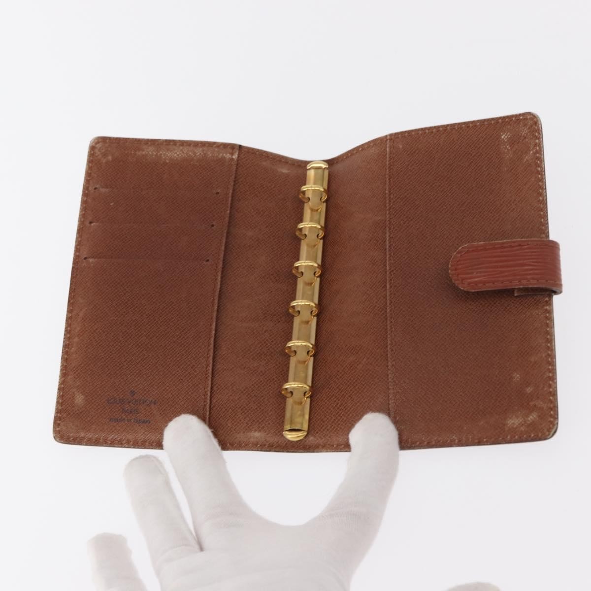 Louis Vuitton Agenda Cover Brown Leather Fair condition - Box View