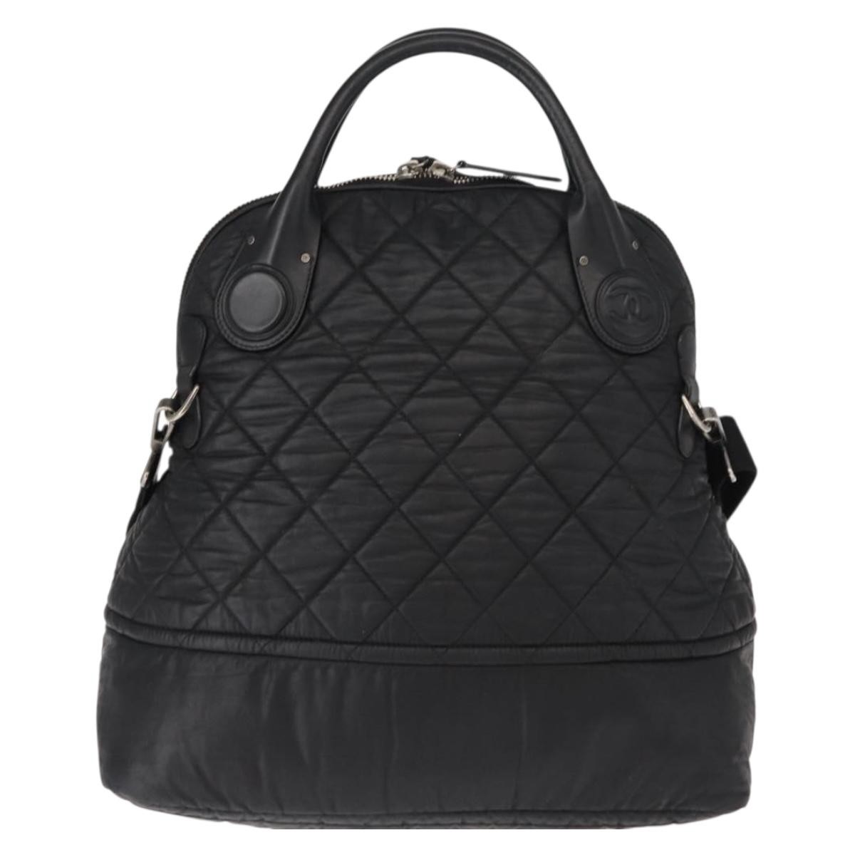 Chanel Vertical Sport Weekender Bag Black Good condition - Back View