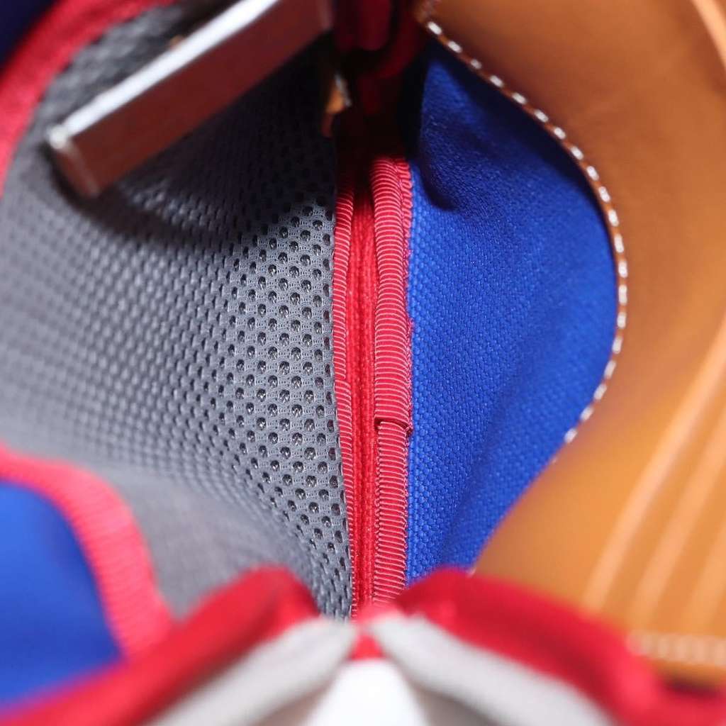 Loewe Eye/Loewe/Nature Zip Neck Pouch Blue Canvas Good condition - Box View