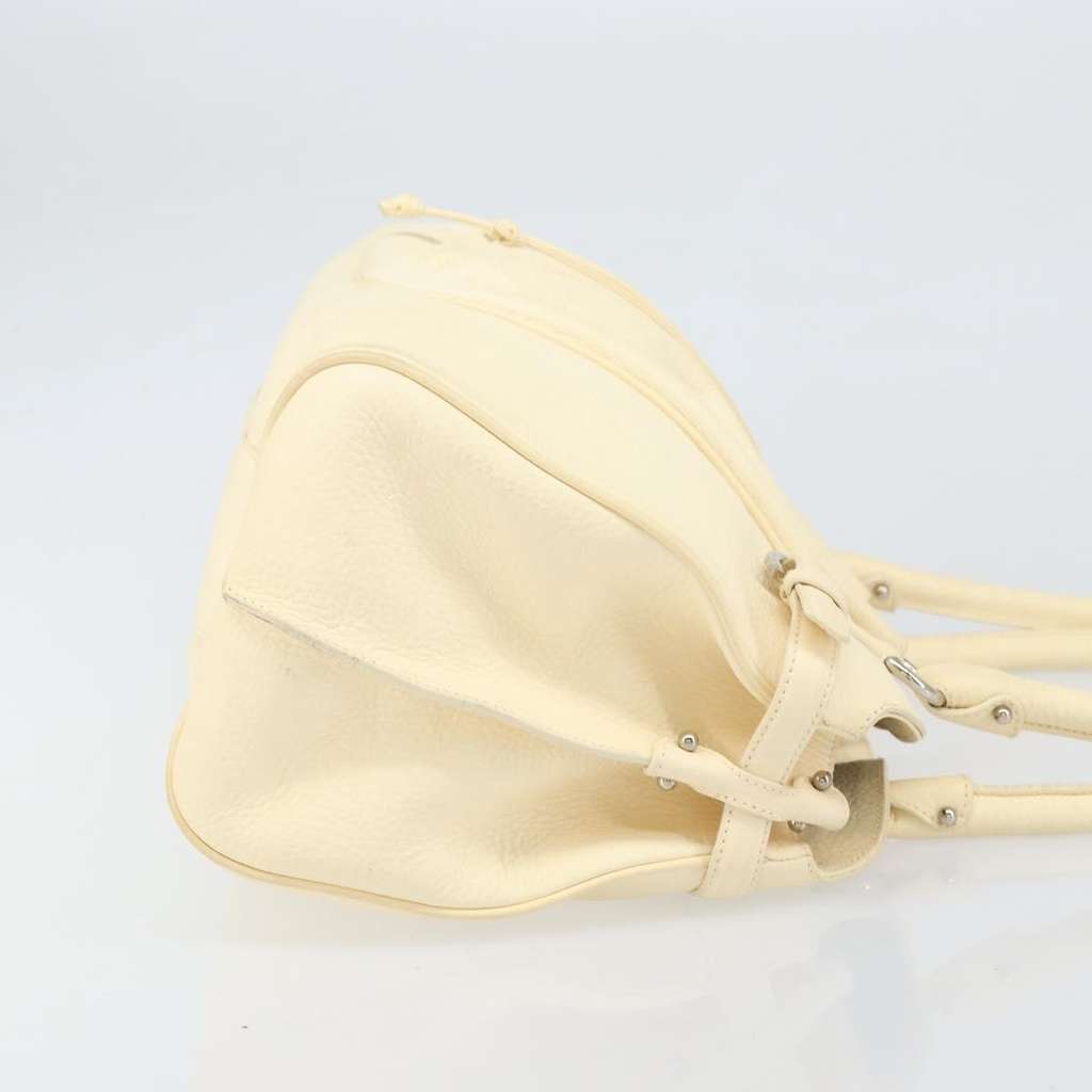 Salvatore Ferragamo Vintage Handbag Beige Leather Good condition - Inside View