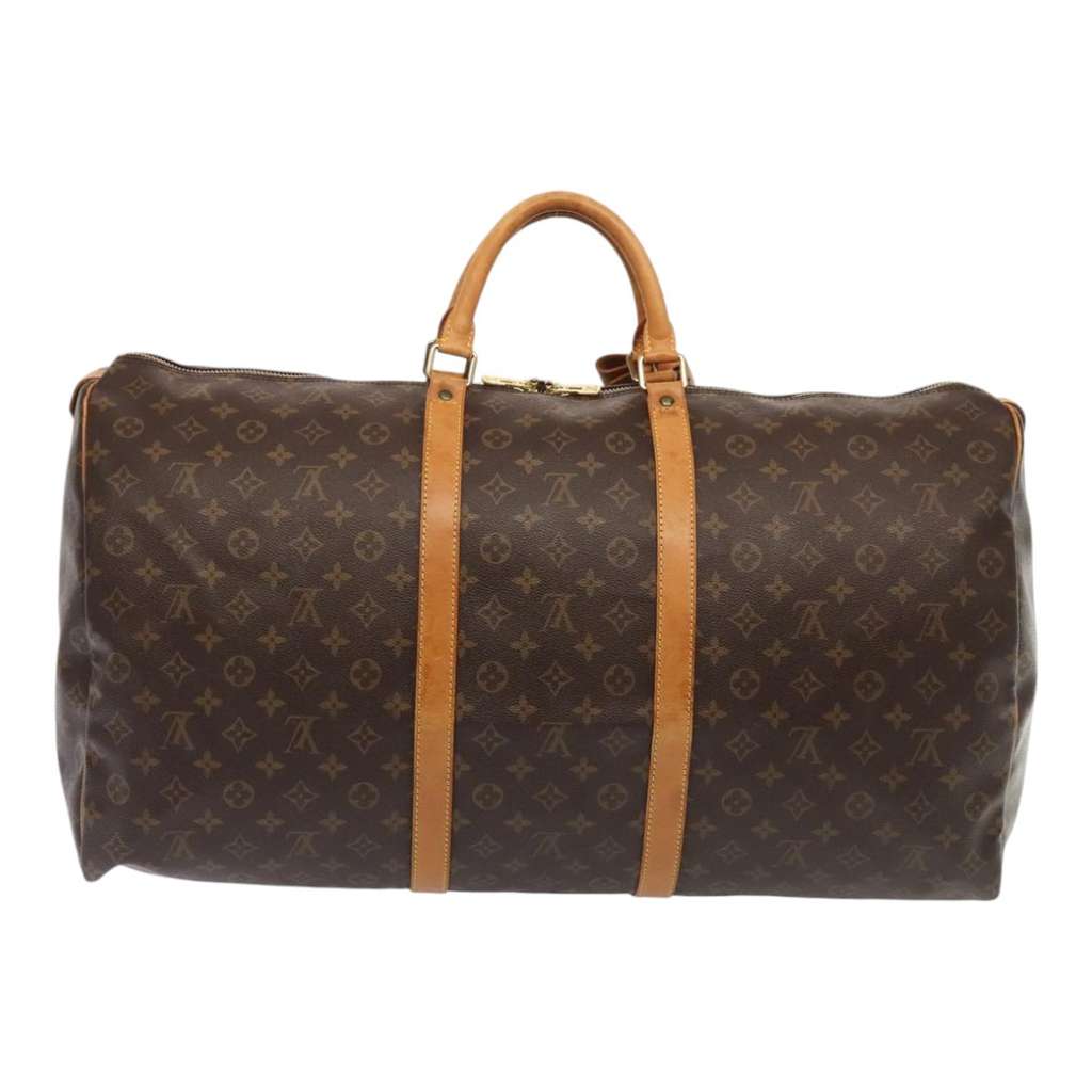 Louis Vuitton Keepall Bag Brown Canvas Good condition - Back View