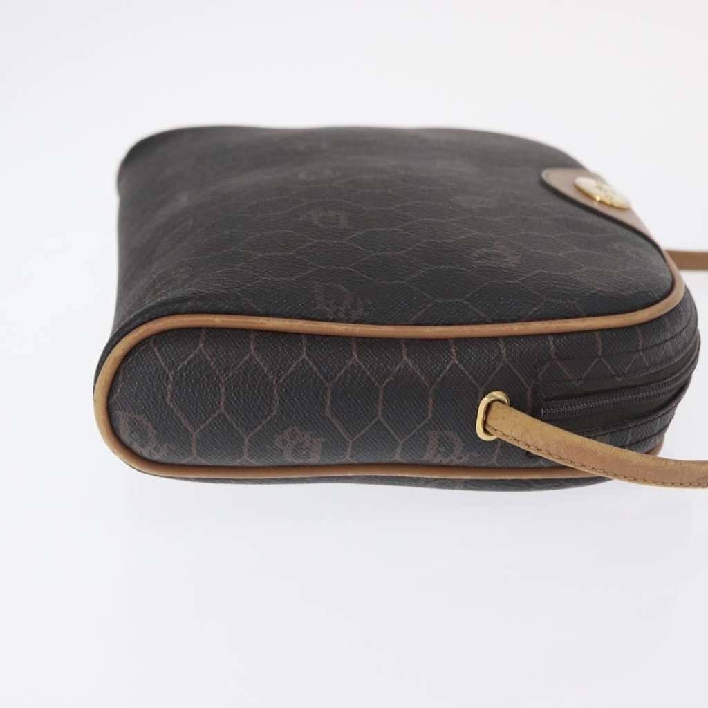 Christian Dior Vintage Honeycomb Shoulder Bag Black Canvas Fair condition - Inside View