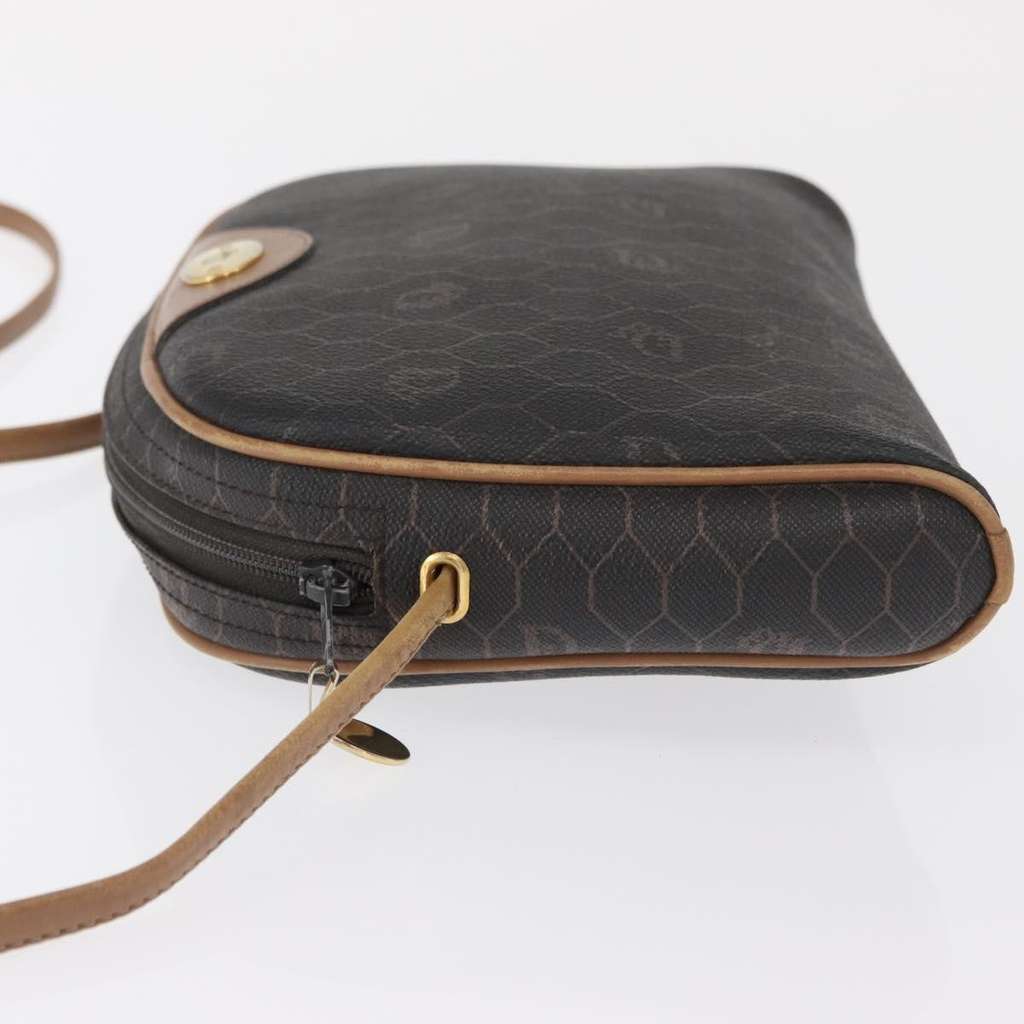 Christian Dior Vintage Honeycomb Shoulder Bag Black Canvas Fair condition - Model View