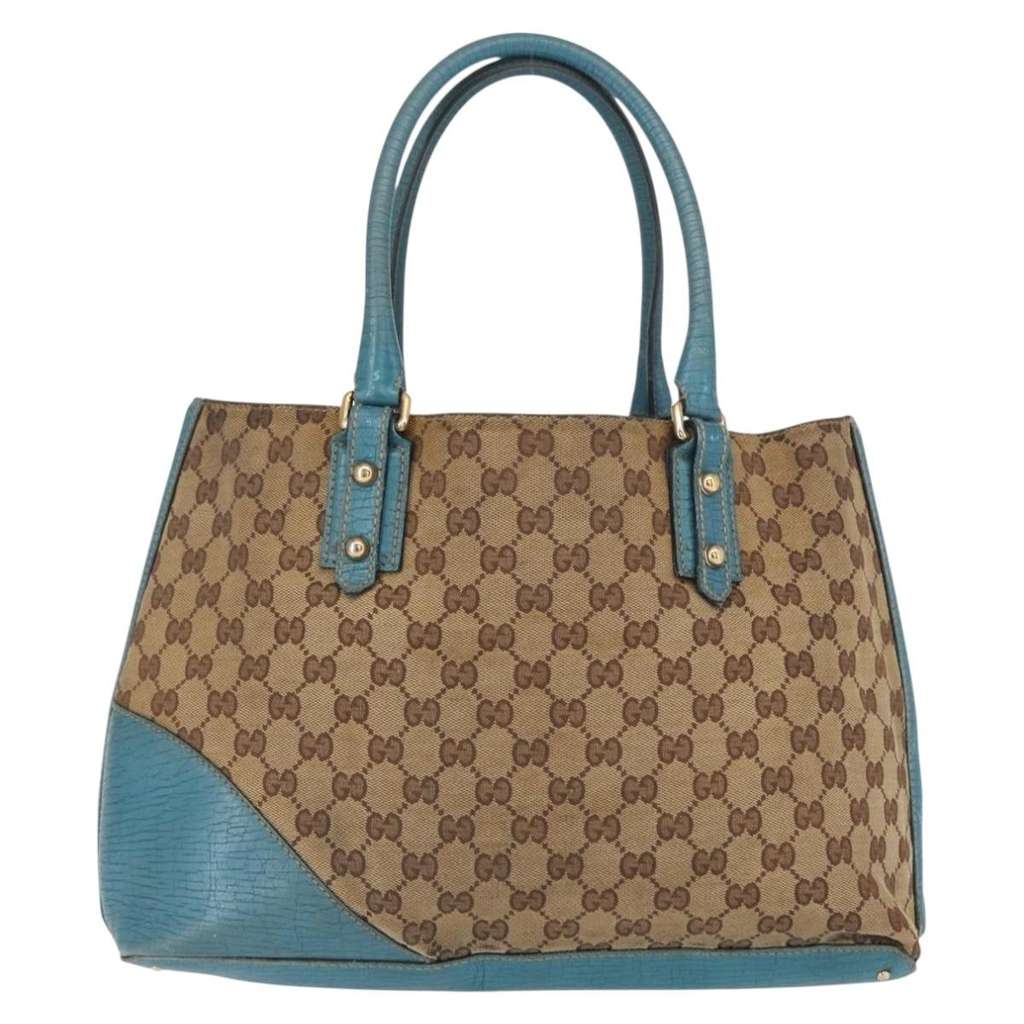 Gucci Hasler Tote Beige Canvas Good condition - Back View