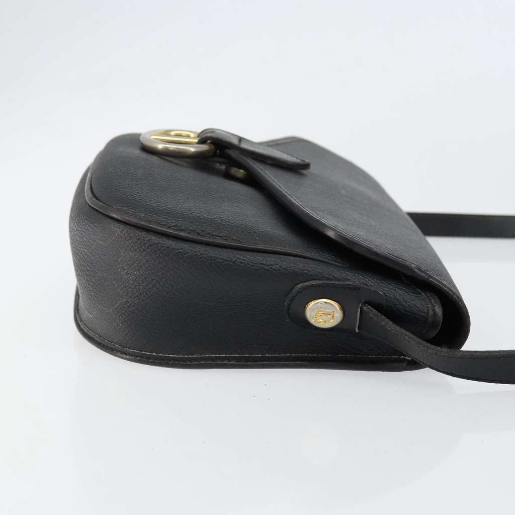 Christian Dior Vintage Honeycomb Flap Crossbody Bag Black Canvas Good condition - Inside View