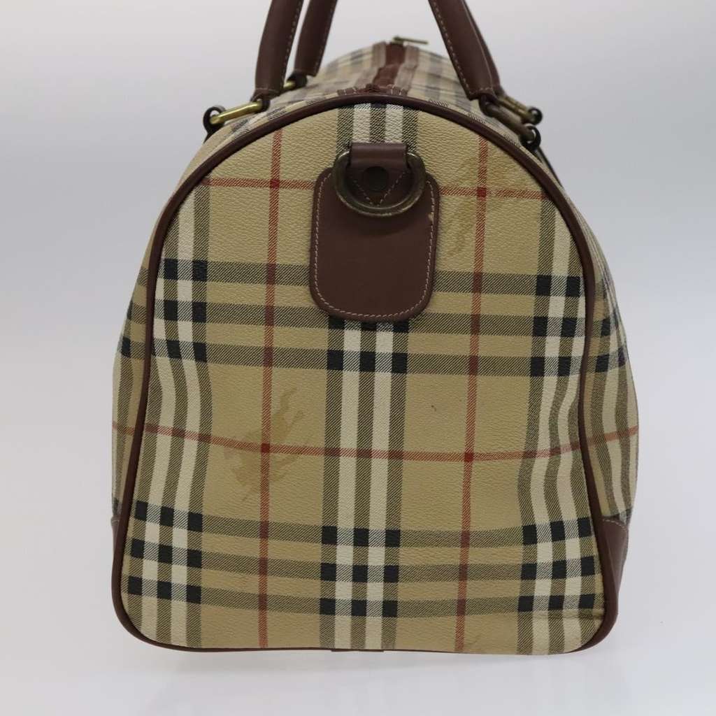Burberry Convertible Weekend Duffle Bag Beige Canvas Good condition - Inside View