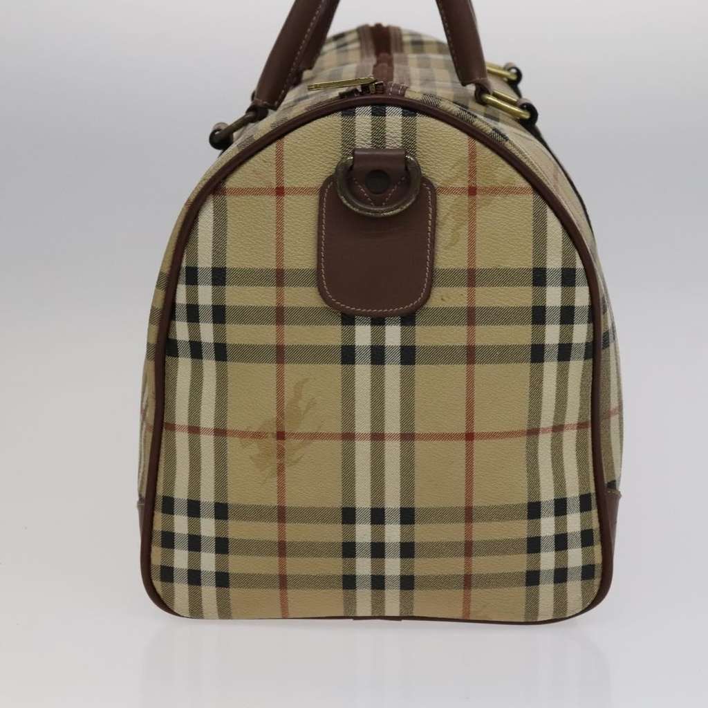 Burberry Convertible Weekend Duffle Bag Beige Canvas Good condition - Model View