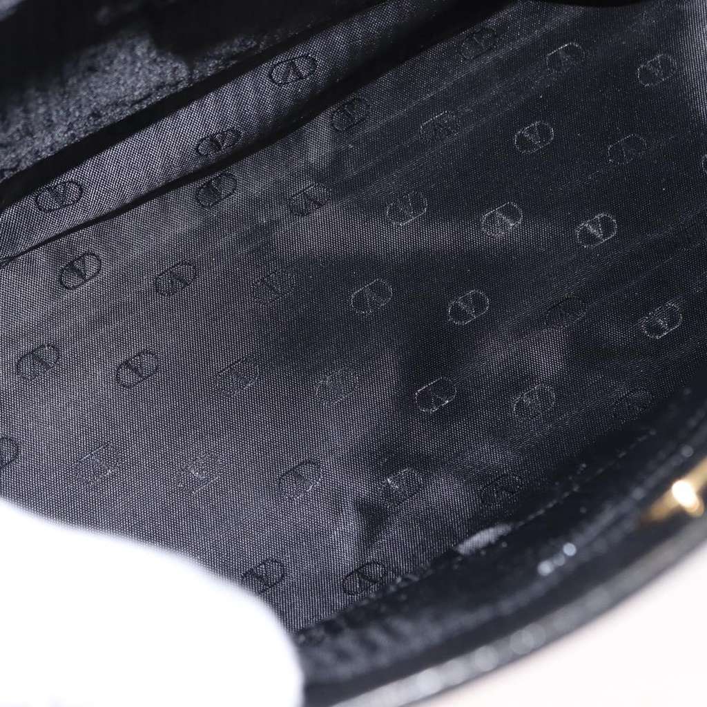 Valentino Garavani Vintage shoulder bag Black Leather Good condition - Box View