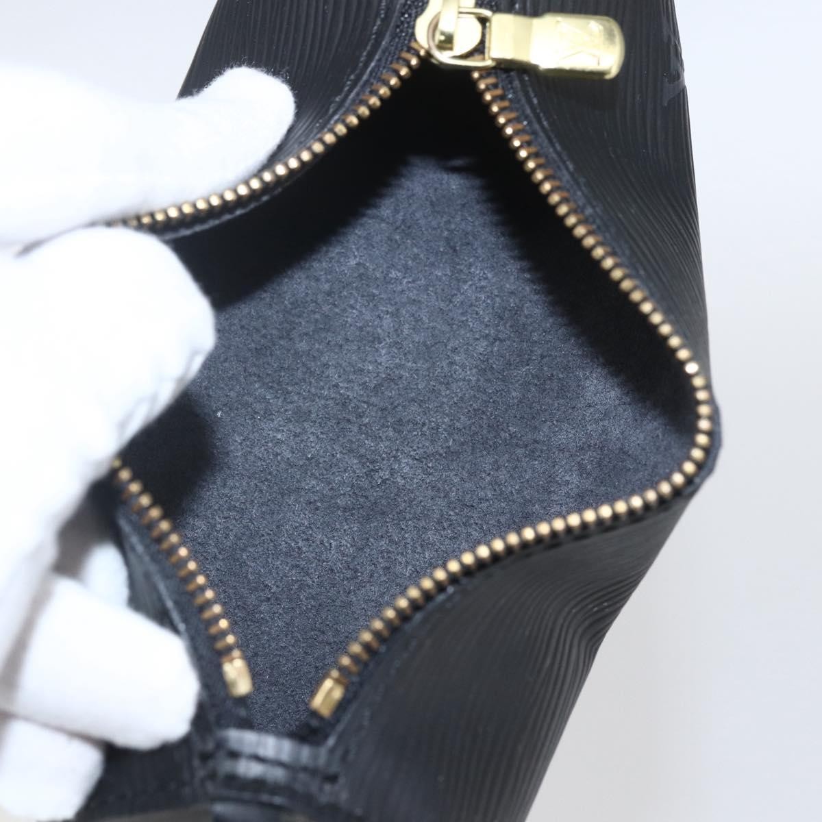 Louis Vuitton Soufflot Pochette Black Leather Good condition - Box View