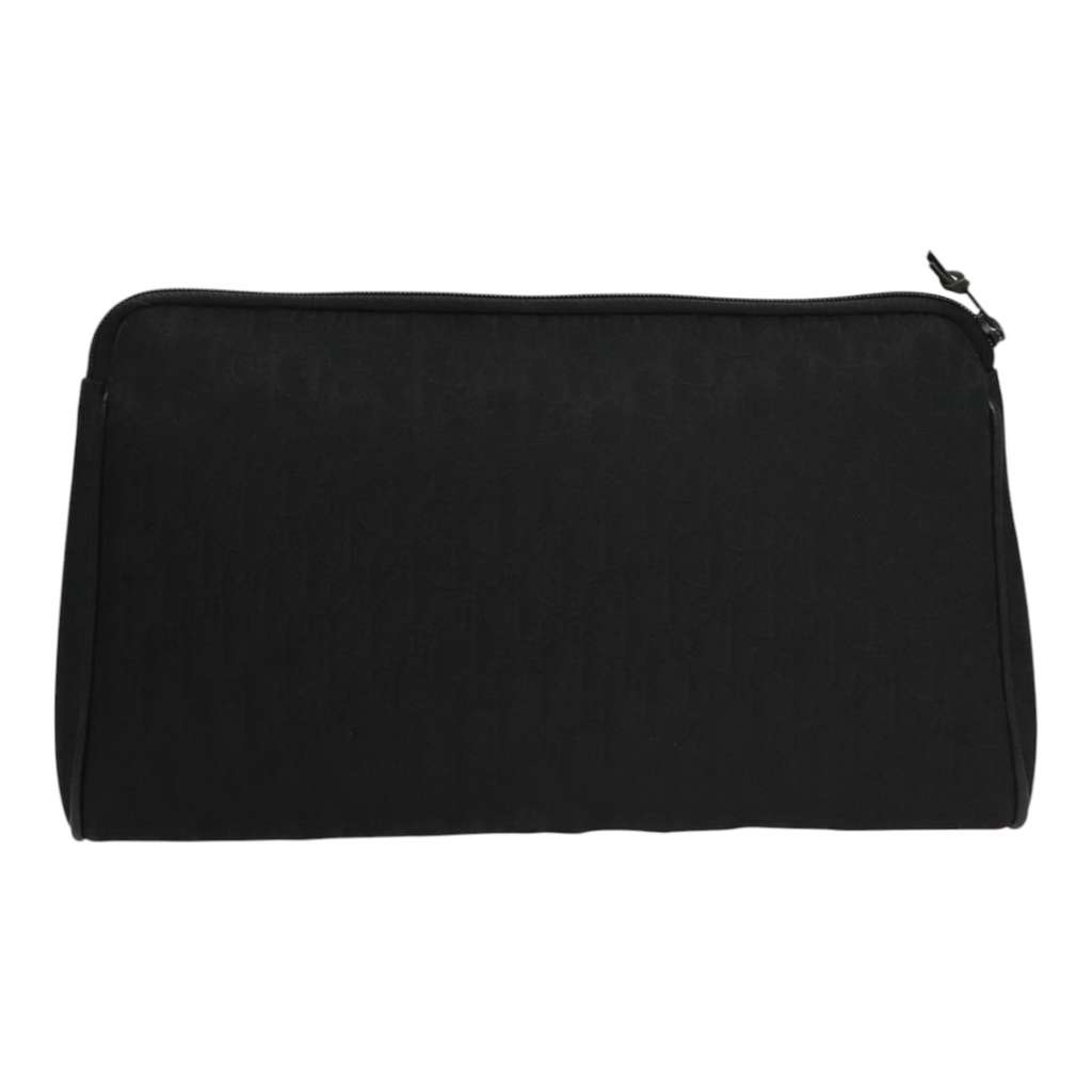 Christian Dior Trotter pouch Black Canvas Good condition - Back View