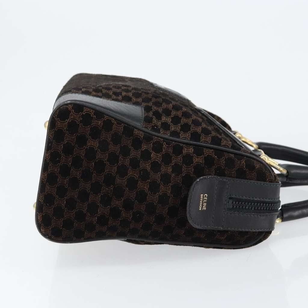 Celine Vintage Macadam Handbag Black Suede Good condition - Inside View