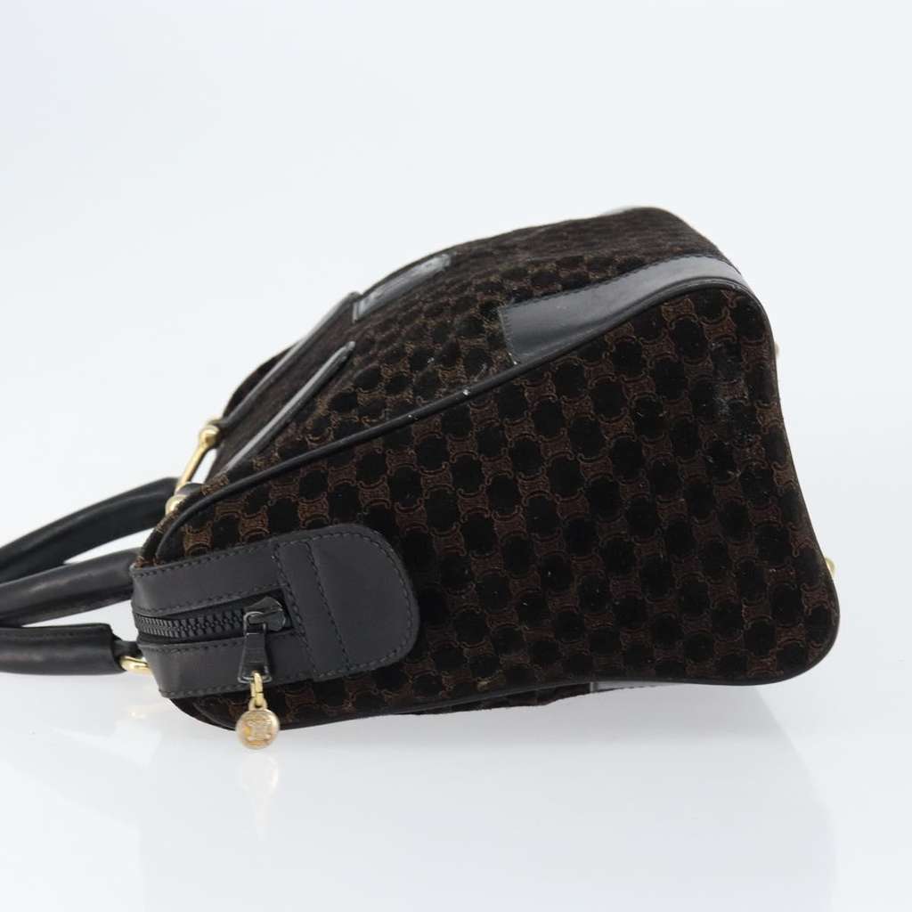 Celine Vintage Macadam Handbag Black Suede Good condition - Model View