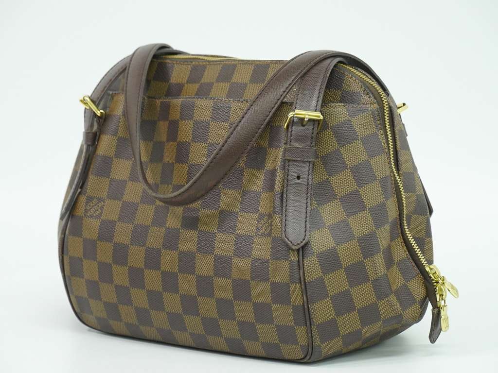 Louis Vuitton Belem Handbag Brown Canvas Good condition - Back View