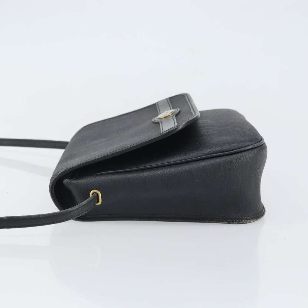 Christian Dior Vintage Honeycomb Shoulder Bag Black Canvas Good condition - Model View