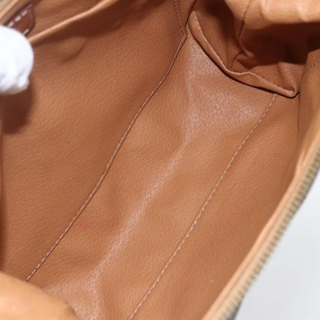 Celine Vintage Toiletry Pouch Brown Canvas Good condition - Box View