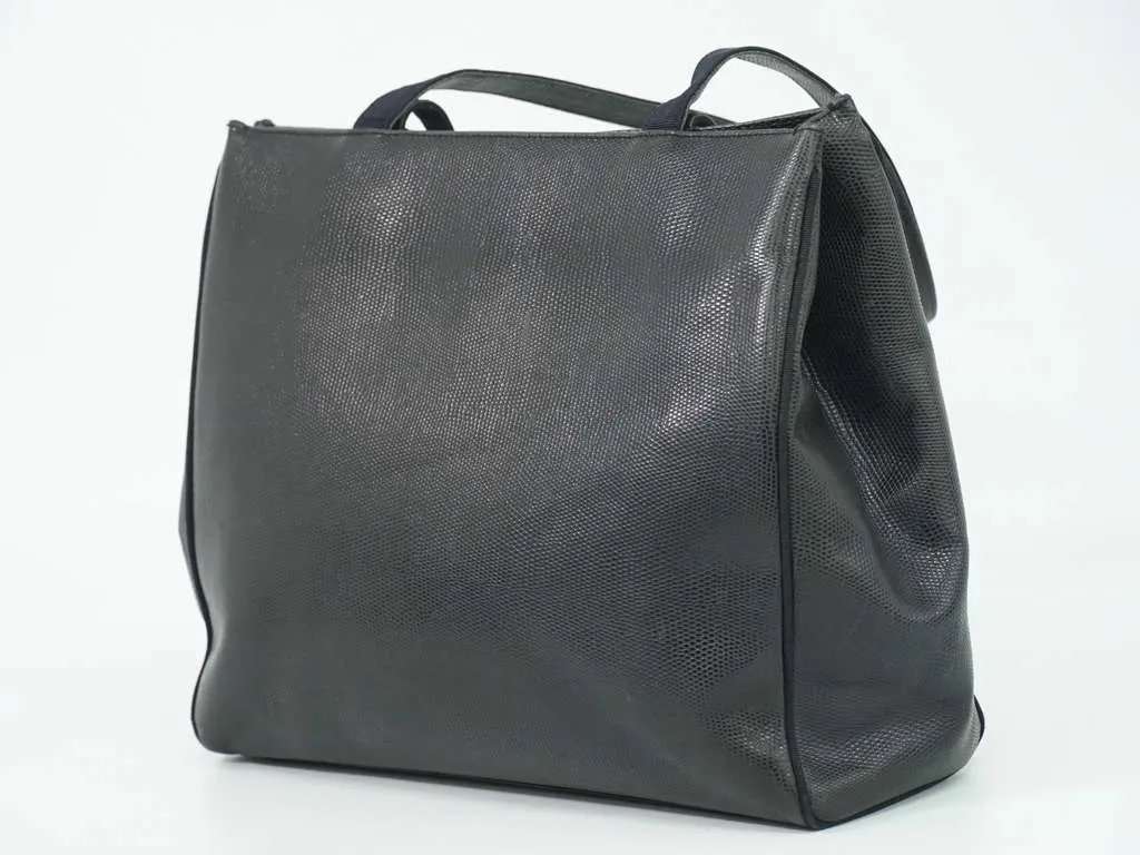 Salvatore Ferragamo Vintage Vara Bow Tote Black Leather Fair - Back View