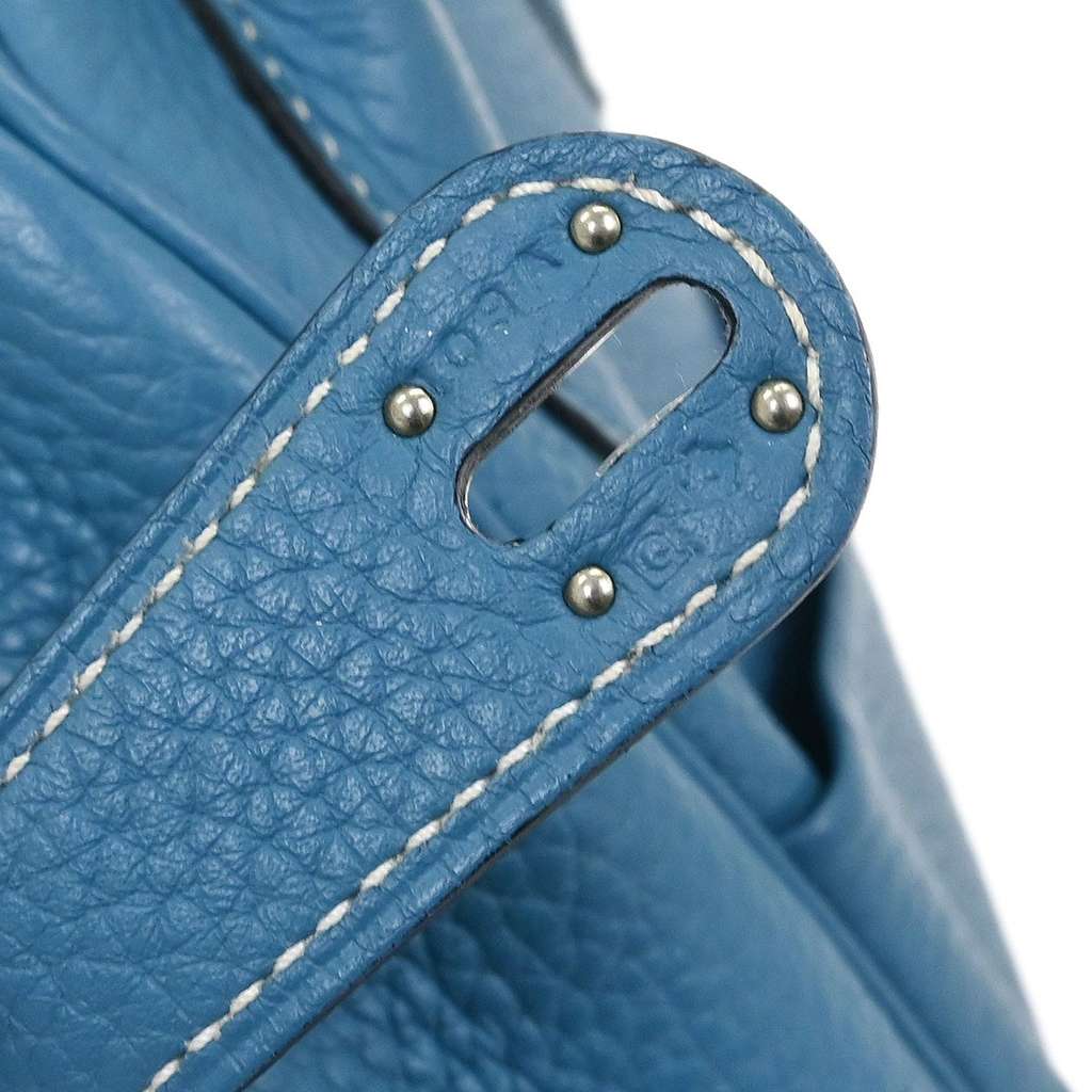 Hermès Lindy Bag Blue Leather Good condition - Box View