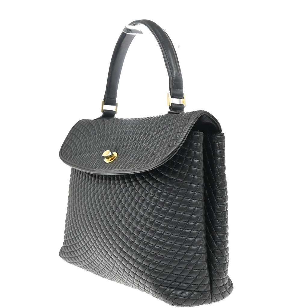 Bally Vintage Handbag Black Leather Good condition - Inside View