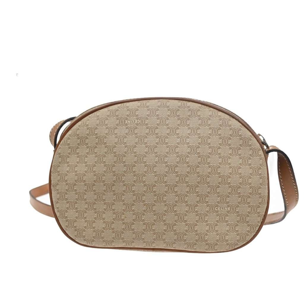 Celine Macadam Shoulder Bag Brown Canvas Good condition - Back View