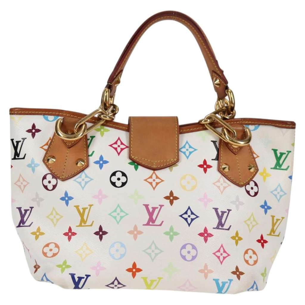 Louis Vuitton Annie Handbag White Canvas Good condition - Back View