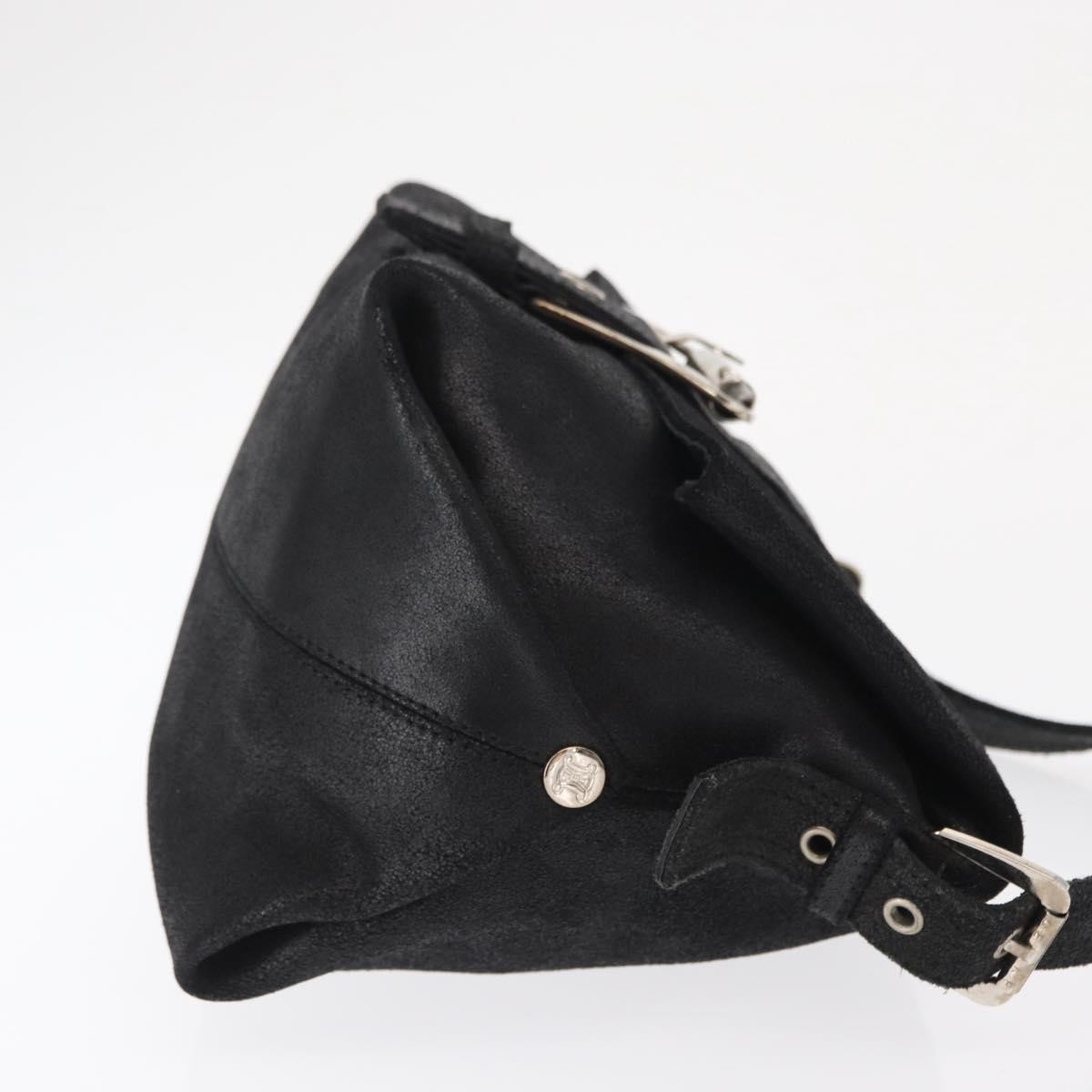 Celine Vintage Shoulder Bag Black Leather Good condition - Inside View