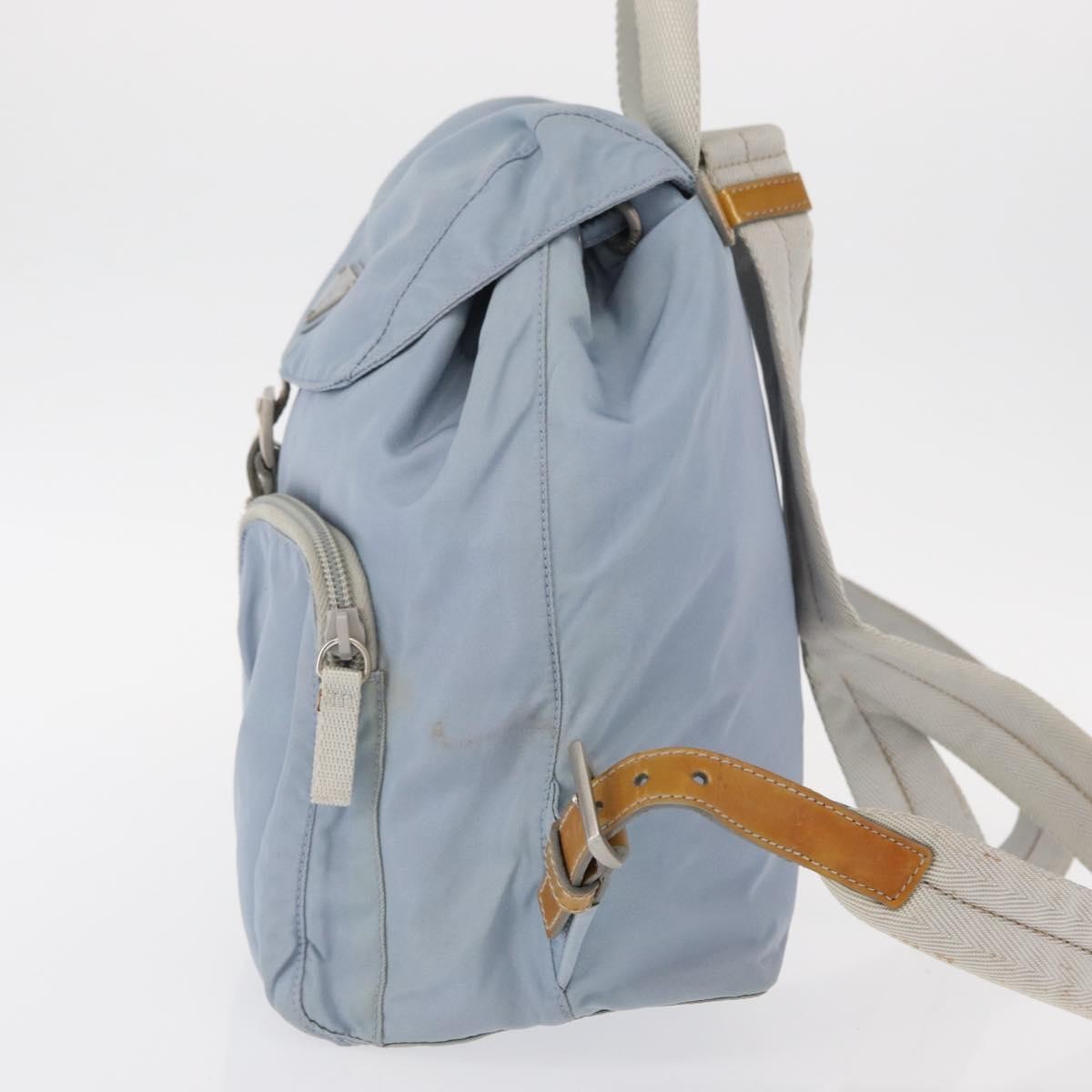 Prada Double Front Pocket Backpack Blue Good condition - Inside View
