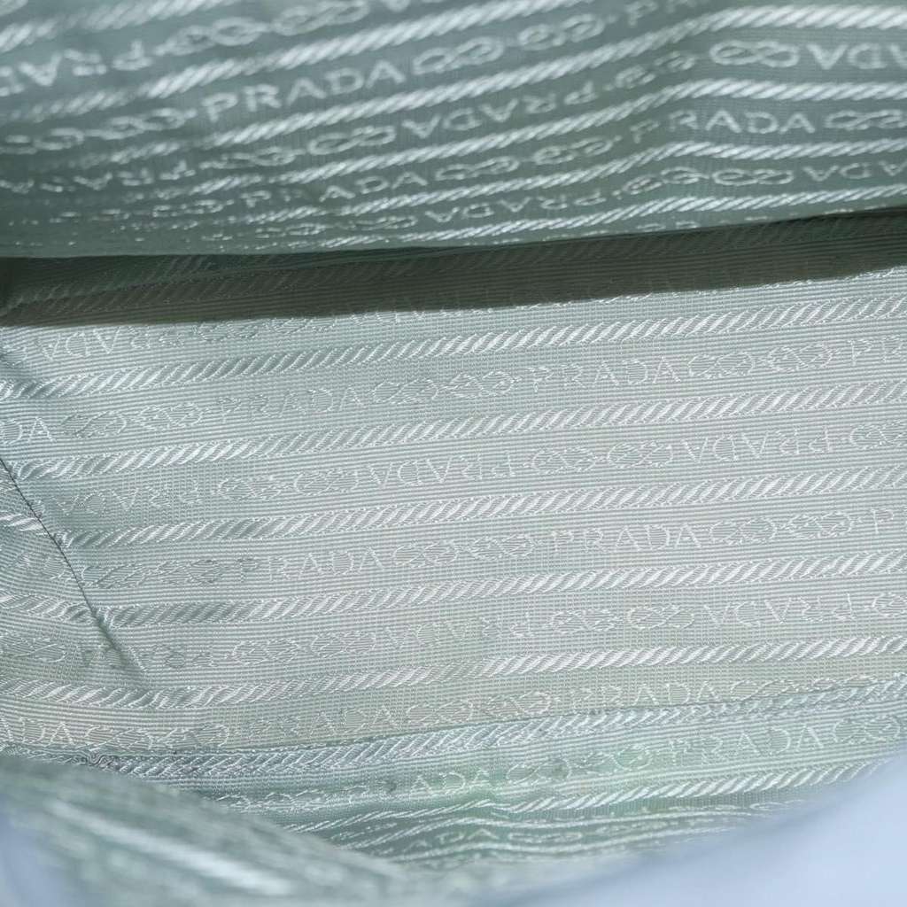 Prada Double Front Pocket Backpack Blue Good condition - Box View