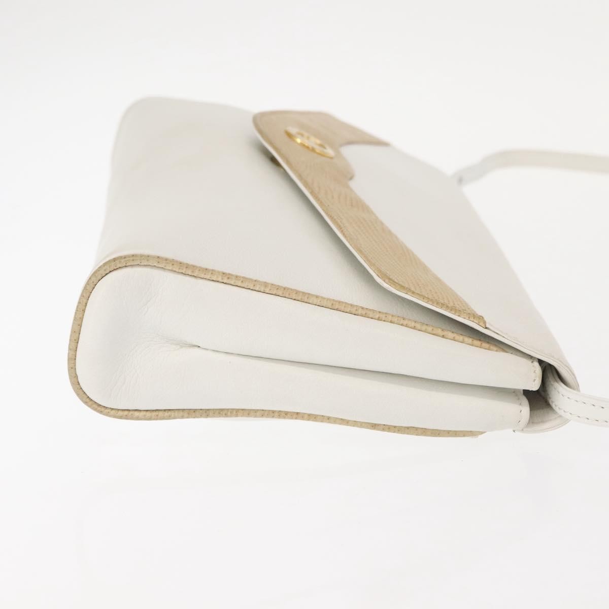 Celine Shoulder Bag White Leather Good condition - Inside View