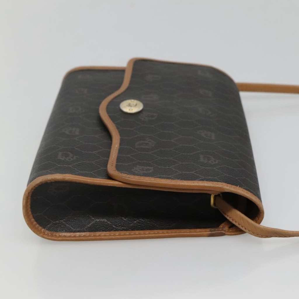 Christian Dior Vintage Honeycomb Flap Crossbody Bag Black Canvas Good condition - Inside View