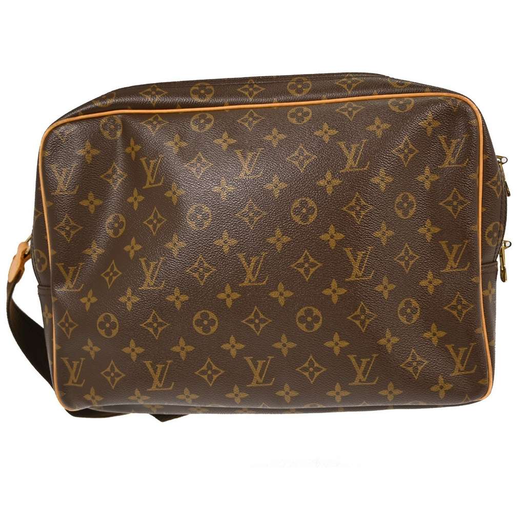 Louis Vuitton Reporter Bag Brown Canvas Good condition - Back View