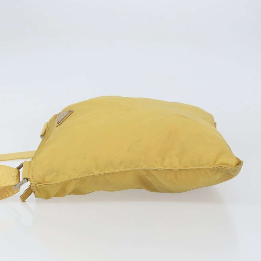 Prada Zip Top Messenger Bag Yellow Fair condition - Model View
