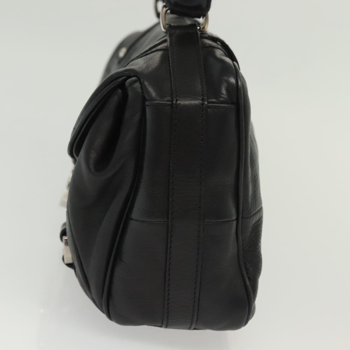 Salvatore Ferragamo Gancini handbag Black Leather Good condition - Inside View