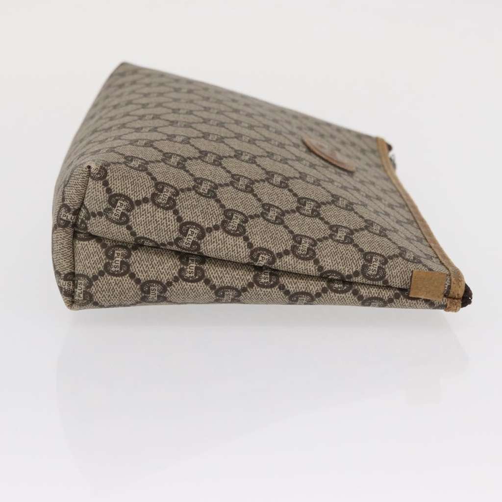 Gucci GG Plus Supreme Pouch Beige Canvas Fair condition - Inside View