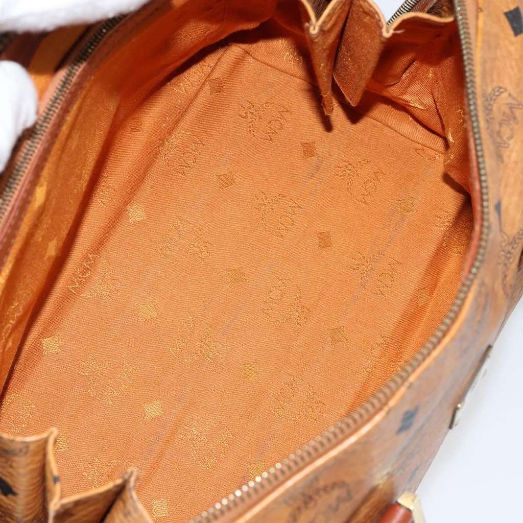 Mcm Visetos logogramme Handbag Brown Canvas Good condition - Box View