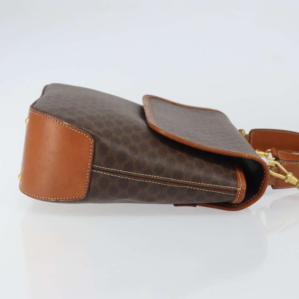 Celine Vintage Macadam Handbag Brown Canvas Good condition - Inside View