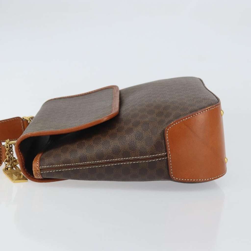 Celine Vintage Macadam Handbag Brown Canvas Good condition - Model View