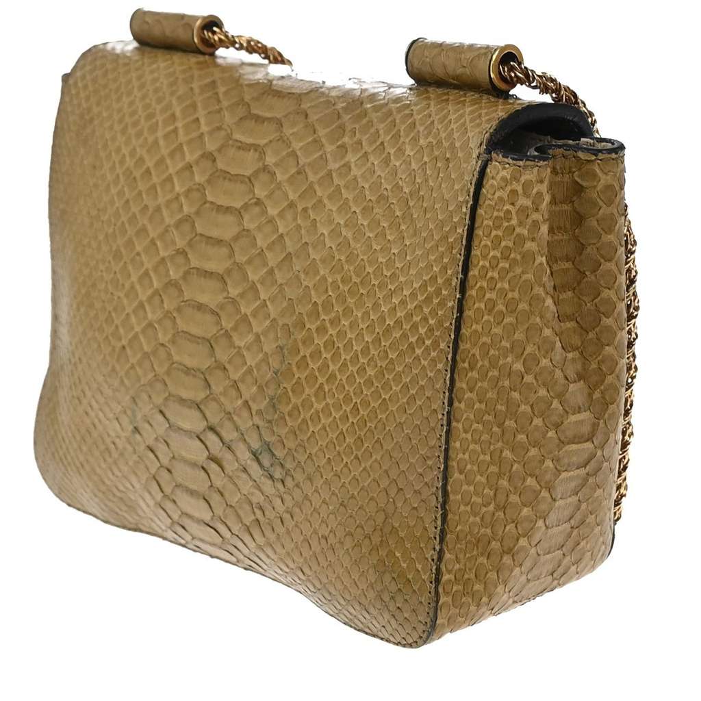 Chloe Elsie Chain Shoulder Bag Beige Leather Good condition - Model View